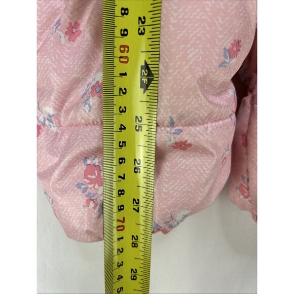 Joe Fresh Snow Suit Baby Toddler Size 18-24 Months Girls Pink One Piece Hooded - Picture 4 of 11